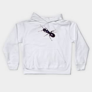 Black Ant Watercolor Style Kids Hoodie